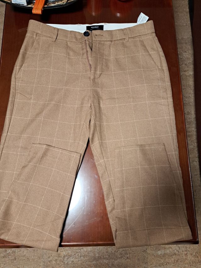 PANTALON DE TRAJE CUADROS