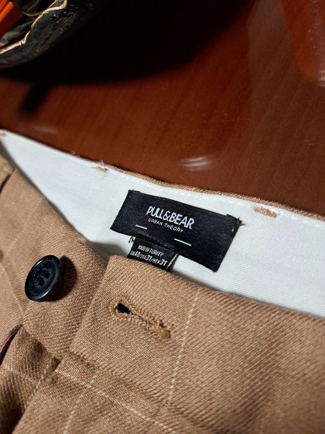 PANTALON DE TRAJE CUADROS