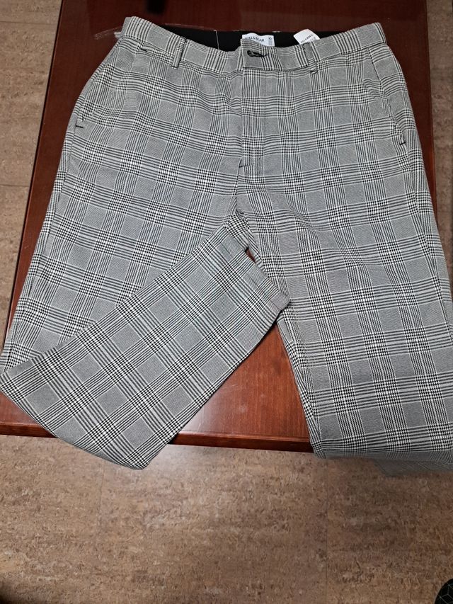 PANTALON DE TRAJE A CUADROS
