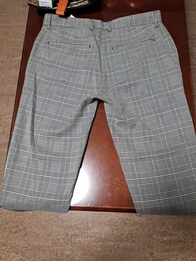 PANTALON DE TRAJE A CUADROS