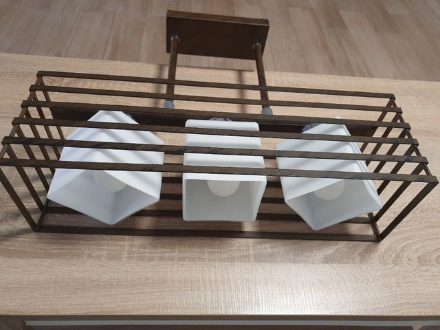 LAMPARA MARRON CHOCOLATE