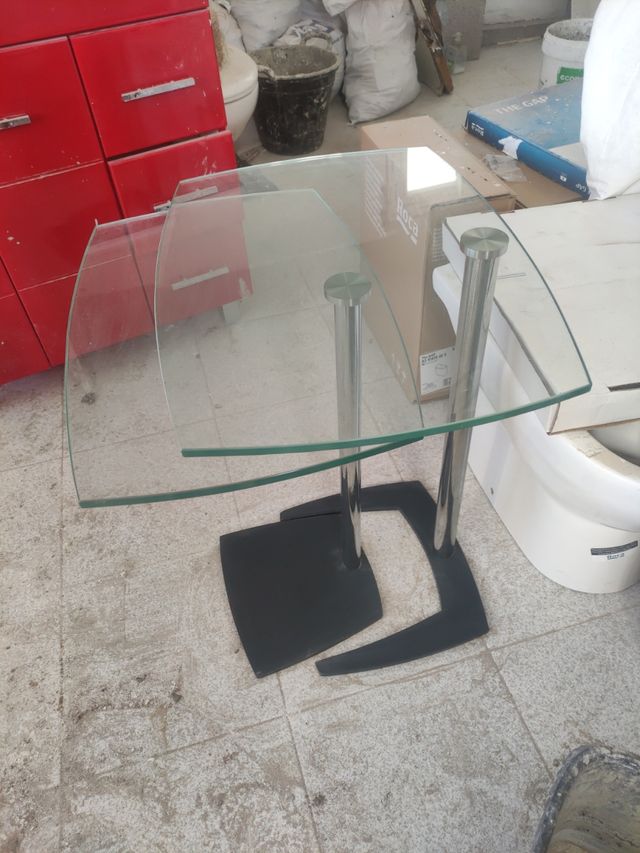 Mesitas auxiliares crstal y metal