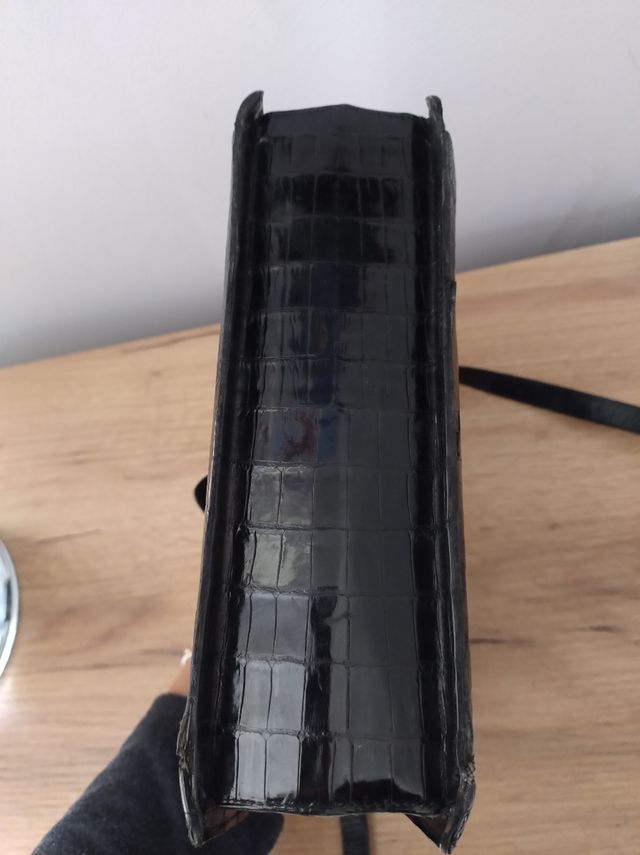 Borsa vintage in vero coccodrillo