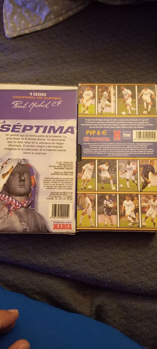 Películas vhs Real madrid