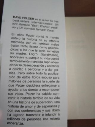 Libro de autoayuda Ayúdate a ti mismo. Dave Pelzer