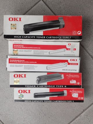 Toner oki varios tipos 7,8,5