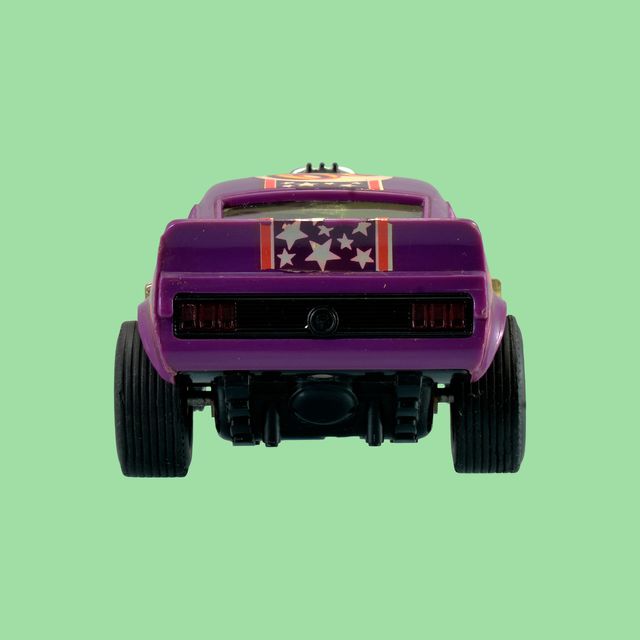 SCALEXTRIC. FORD MUSTANG DRAGSTER MORADO