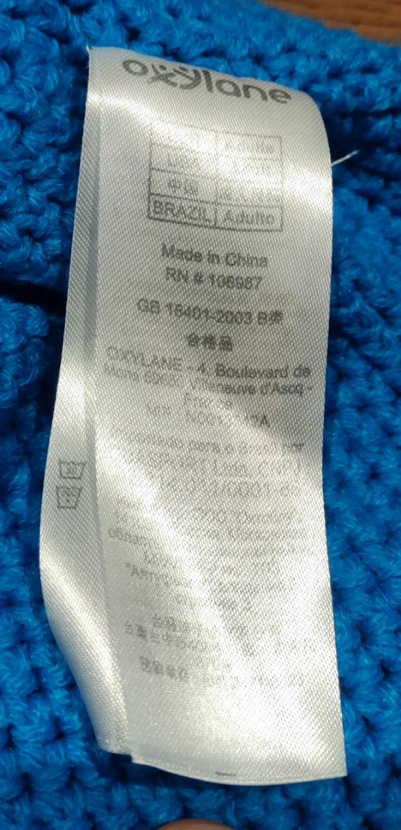 Berretta invernale azzurra Oxylane NSC 