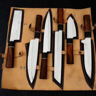 Set coltelli cucina/cuoco fatto a mano