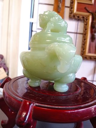 Potiche con tapa de Jade siglo XIV China