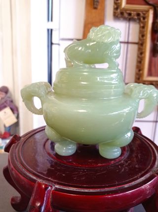 Potiche con tapa de Jade siglo XIV China