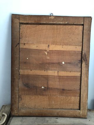 Marco antiguo con litografía religiosa