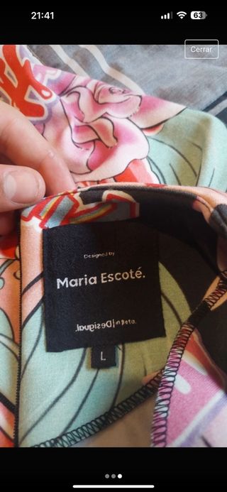 Vestido desigual Maria Escote