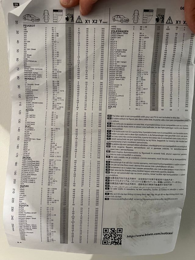 Portabicicletas portón trasero Btwin decathlon