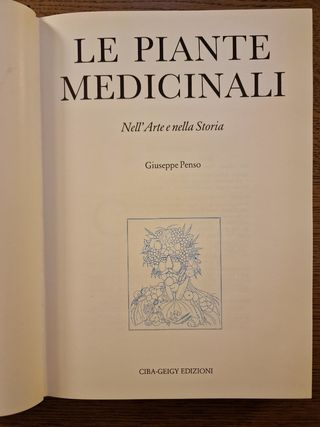 Libro di Giuseppe Penso "Le piante medicinali"