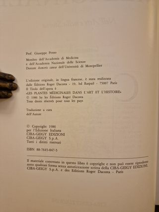 Libro di Giuseppe Penso "Le piante medicinali"