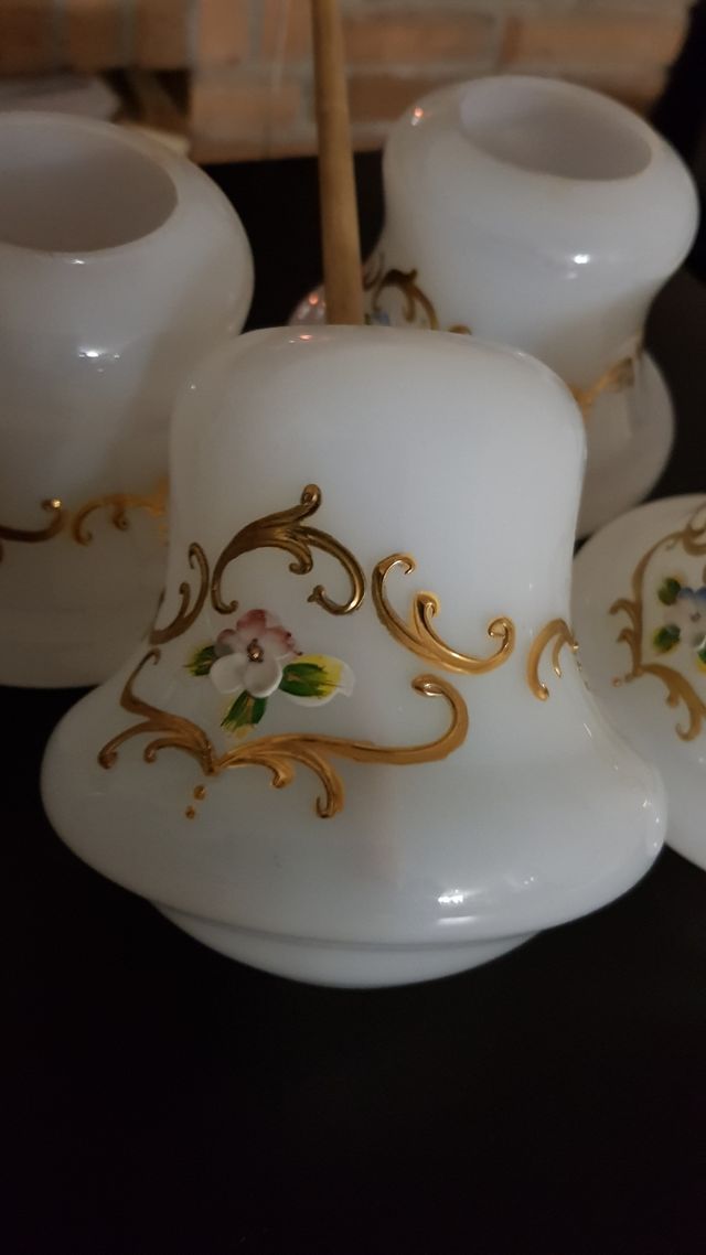 4.  Paralumi . In vetro MURANO GLASS Dipinto a man