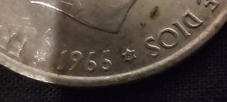 Moneda 100 ptas Plata Franco 1966
