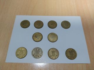 10 monedas peseta rubia 1975