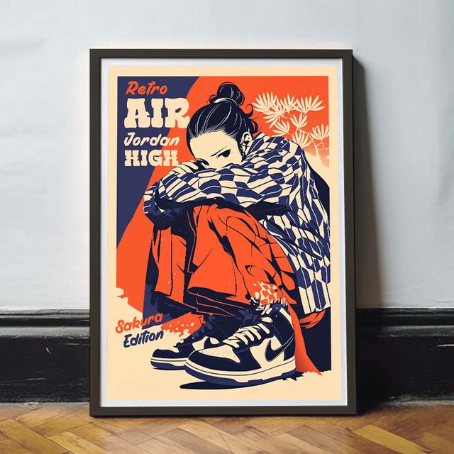 Otaku Air Jordan poster/cuadro