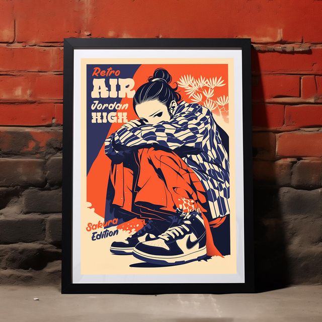 Otaku Air Jordan poster/cuadro