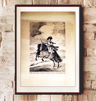 Grabado de F, de Goya D, Baltasar de la plancha o