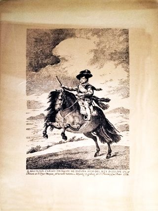 Grabado de F, de Goya D, Baltasar de la plancha o