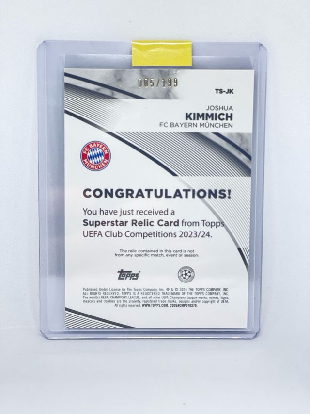 Patch match-worn /199 - Joshua Kimmich - Bayern