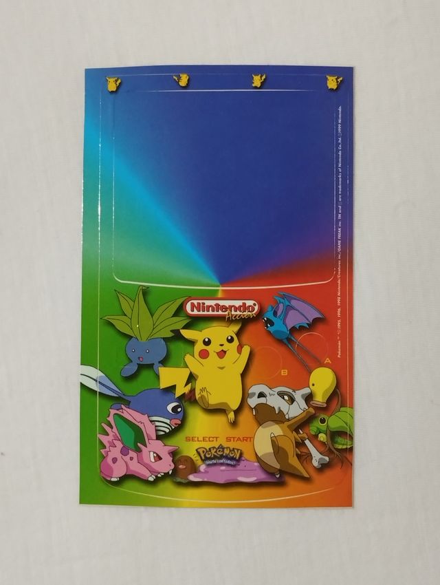 Pegatina POKÉMON Game Boy Color Nintendo Acción