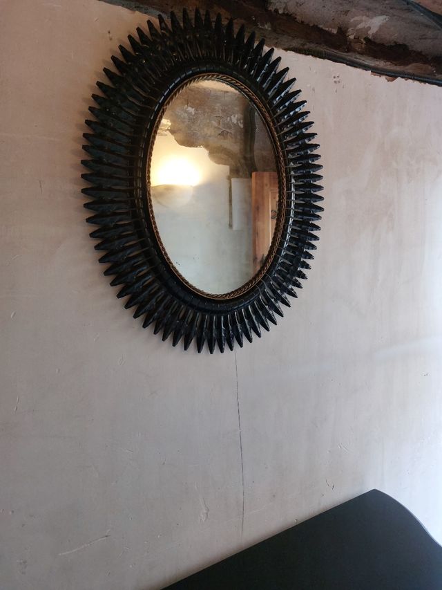 Espejo marco de metal