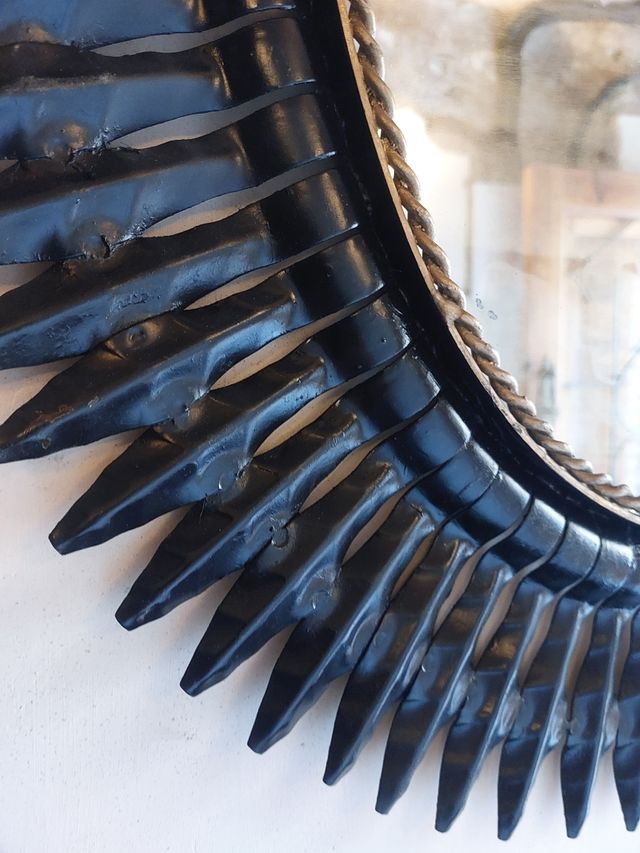 Espejo marco de metal