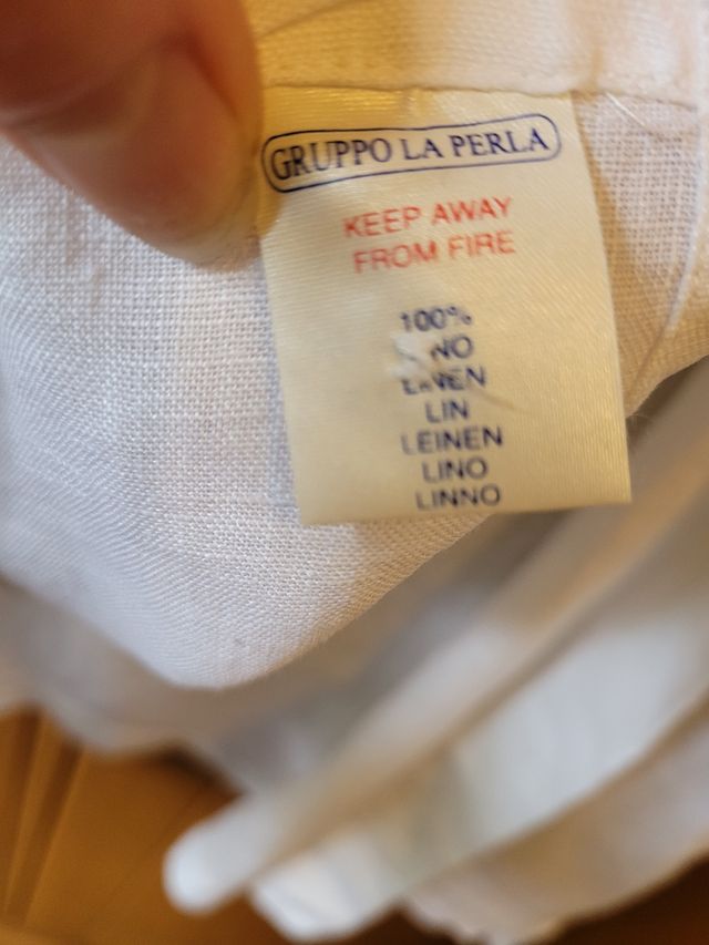 Camicia uomo in puro lino