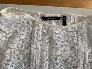 Camisetas puntilla y crochet Massimo Dutti