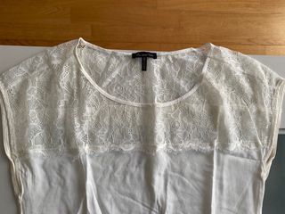 Camisetas puntilla y crochet Massimo Dutti