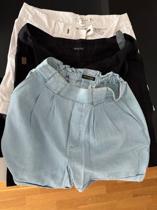 Conjunto 3 Shorts Massimo Dutti y HyM
