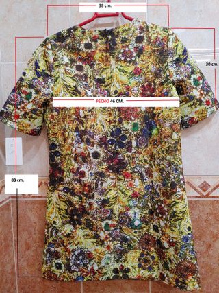 VESTIDO - FLORES Y DIAMANTES - NUEVO