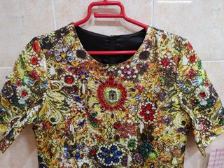 VESTIDO - FLORES Y DIAMANTES - NUEVO