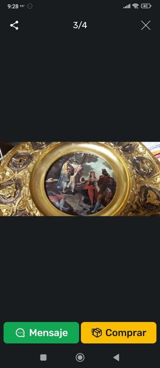 CUADRO antiguo OROSCOPO METAL