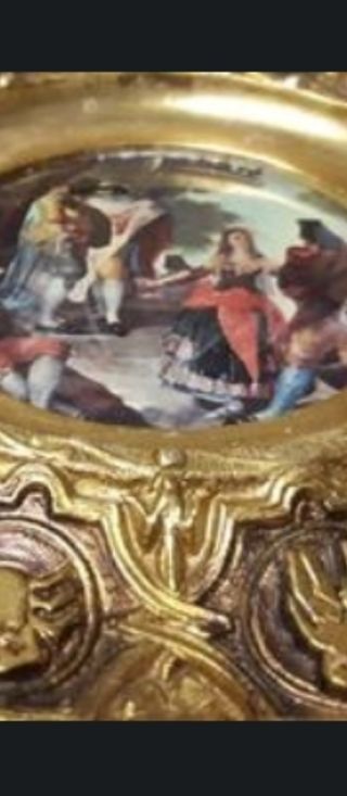 CUADRO antiguo OROSCOPO METAL