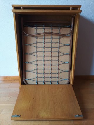 Mueble cama plegable abatible de madera de roble