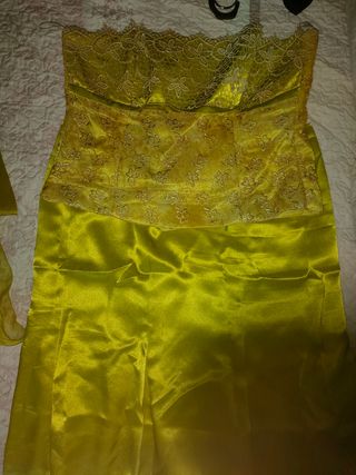 Falda y corpiño para fiesta.