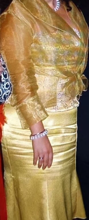 Falda y corpiño para fiesta.