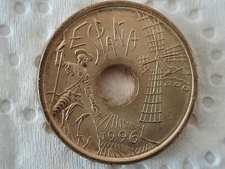 Moneda 25 pesetas Castilla la Mancha