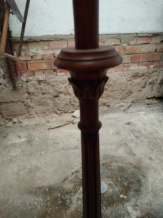 LAMPARA ANTIGUA MADERA