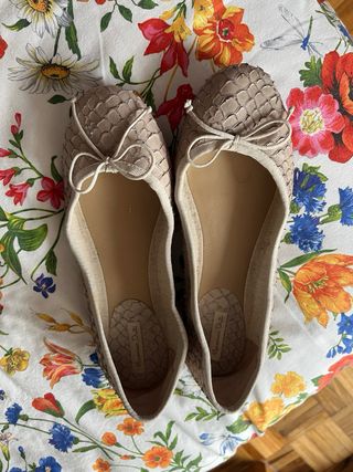 Bailarina piel animal print color topo