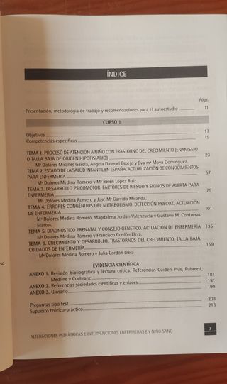 Alteraciones pediátricas e intervenciones enfermer