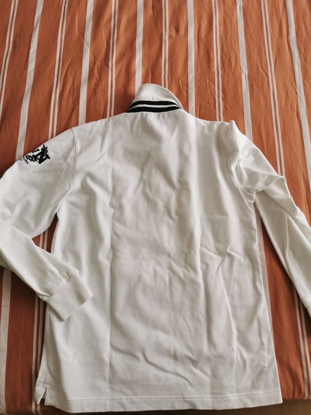 Felpa uomo bianca Etiqueta Negra 