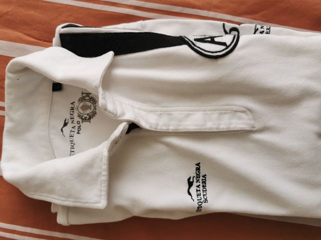 Felpa uomo bianca Etiqueta Negra 