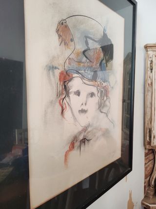 Litografia numerada de Cuixart 