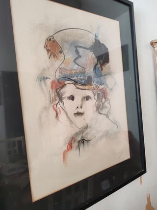 Litografia numerada de Cuixart 